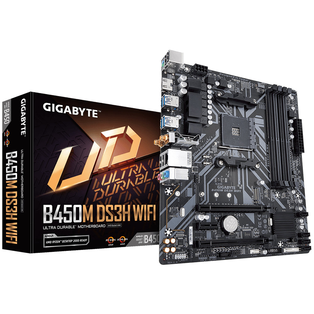 Gigabyte B450M DS3H WIFI (B450,AM4,mATX,DDR4) Gigabyte B450M DS3H WIFI (B450,AM4,mATX,DDR4)